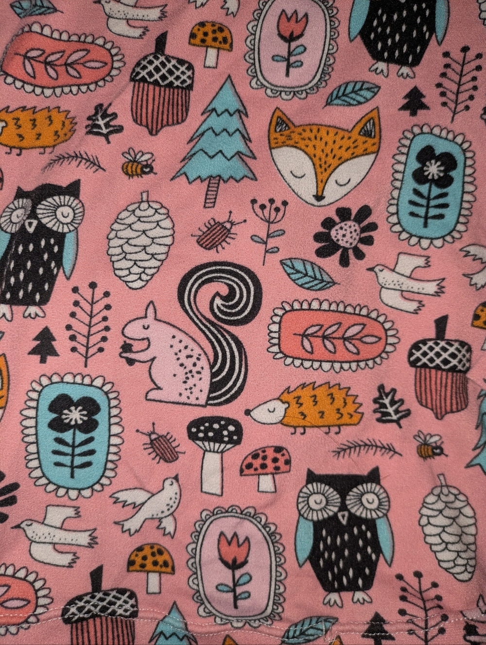🌞4/20$ Pink Woodland Animal Kids Pajama Set